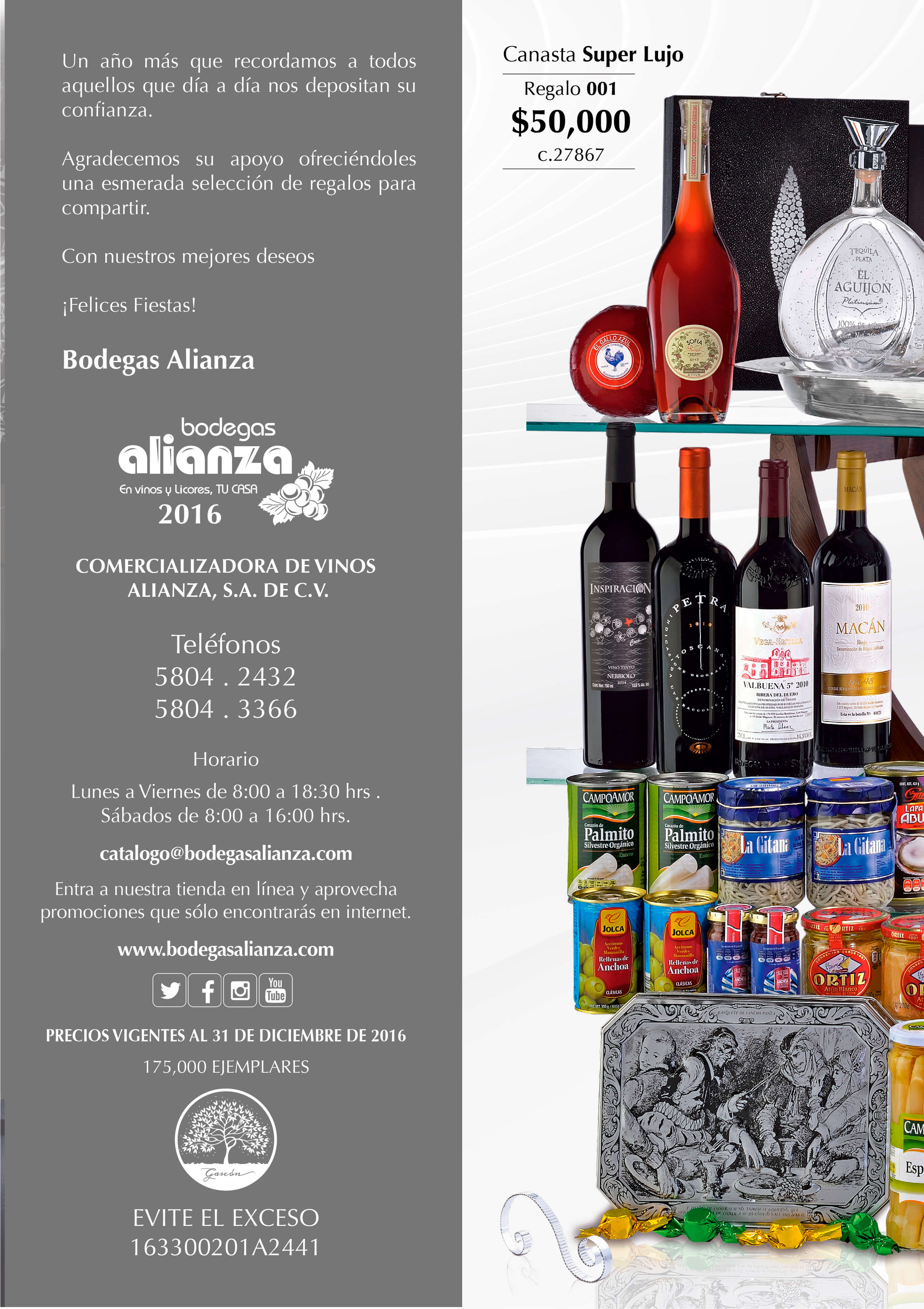 Catálogo de Vinos y Licores | Bodegas Alianza