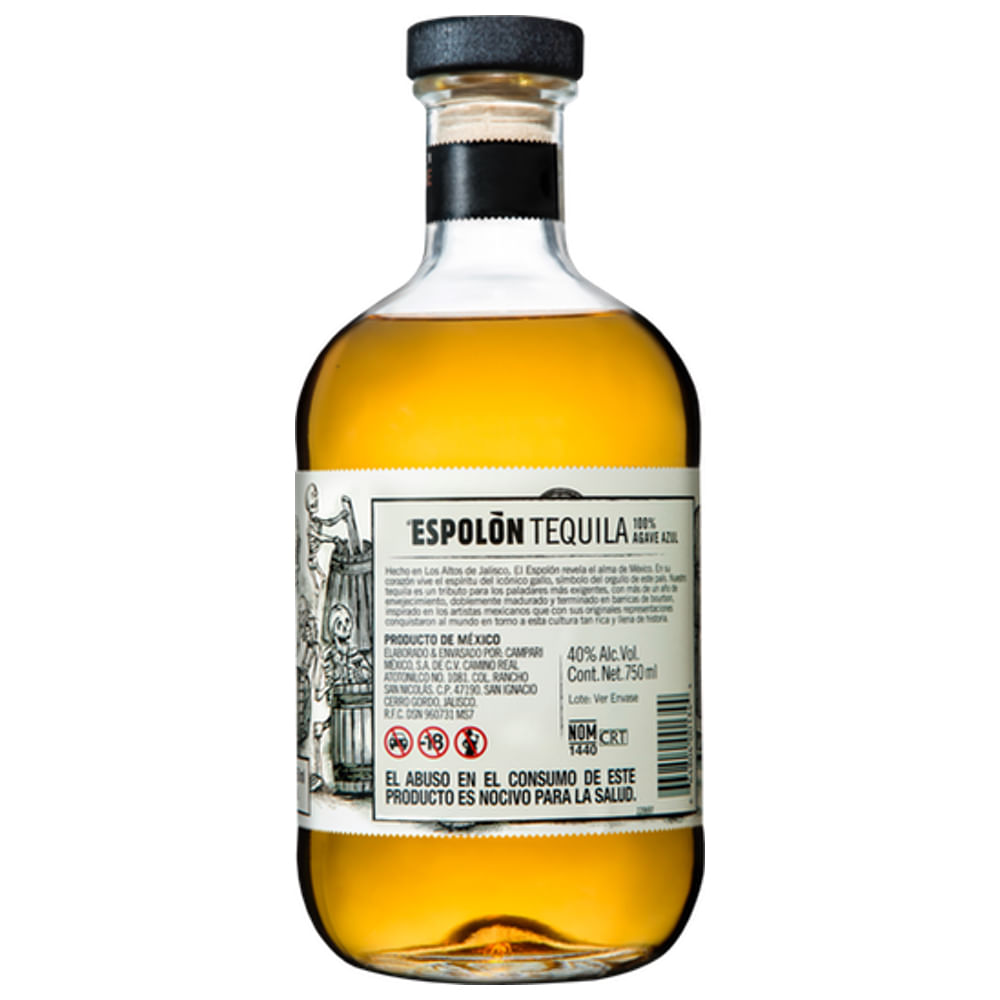 Tequila El Espolon Añejo 750 ml 27826 Bodegas Alianza