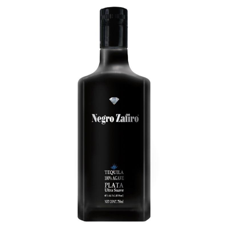Tequila Negro Zafiro Plata 750 ml Bodegas Alianza