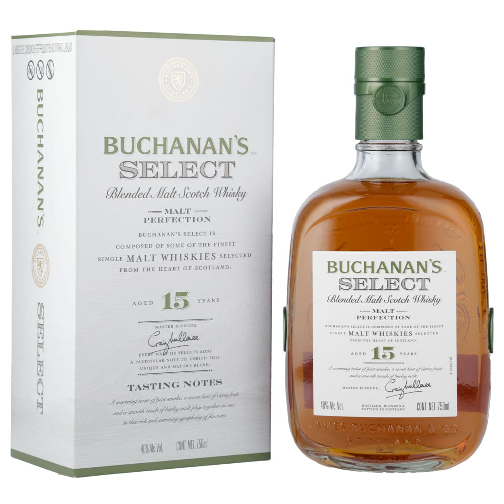 Whisky Buchanans Select 15 Años 750ml 30021 Bodegas Alianza