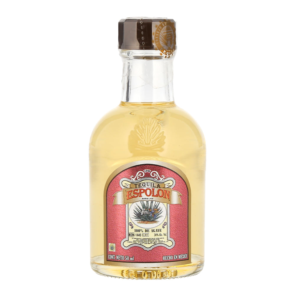 Tequila Espolon Añejo 100 (10 miniaturas) 50ml Bodegas Alianza