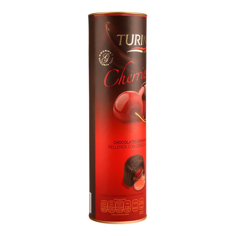 Chocolate Turin Cherries Cilindro 200Gml Bodegas Alianza