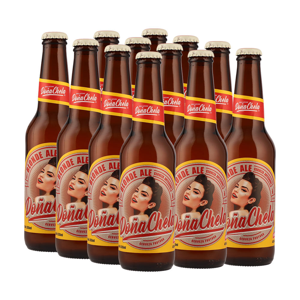 Cerveza Dona Chela Blonde Ale N R 355ml 12 Botellas Bodegas Alianza