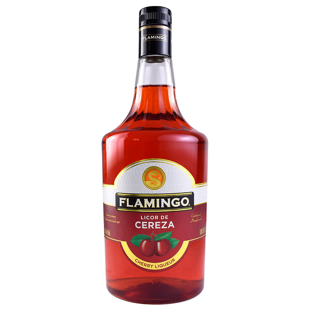 Licor Flamingo De Cereza 1l 5726 Bodegas Alianza