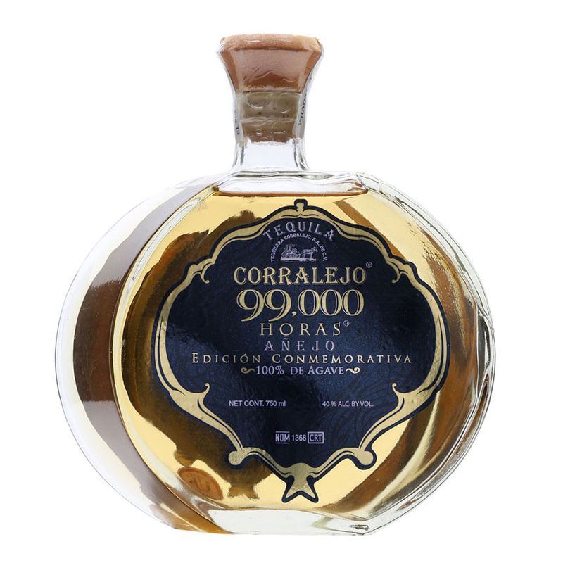 Tequila Corralejo 99,000 Horas Añejo 750 ml 19411 Bodegas Alianza