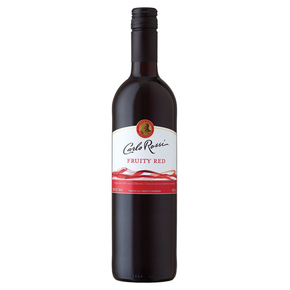 Vino Tinto Carlo Rossi Fruity Red 750ml 23056 Bodegas Alianza