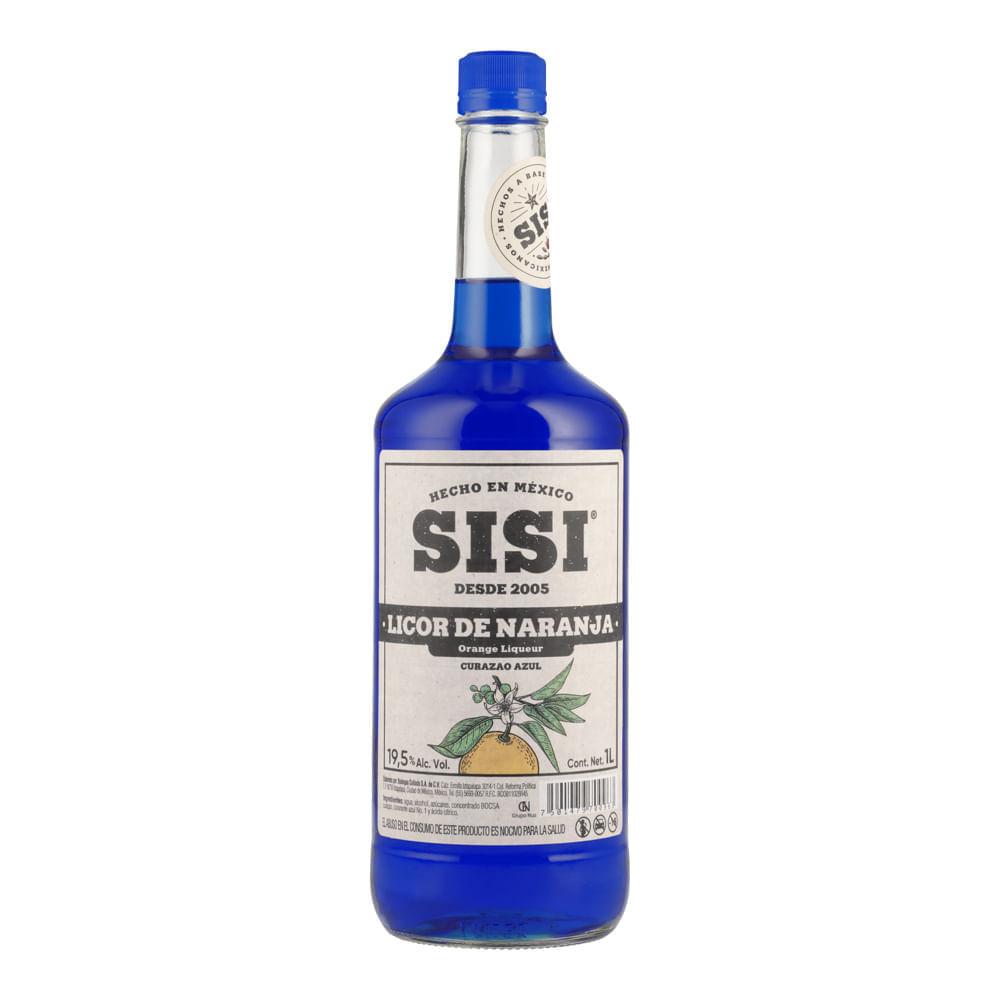 Licor Sisi De Naranja Curacao Azul 1L