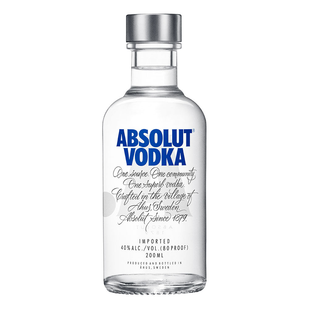 Vodka Absolut Azul 200ml