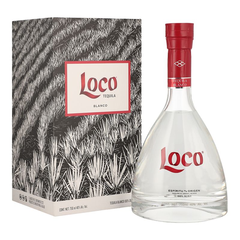 Tequila Loco Blanco 750 ml Bodegas Alianza