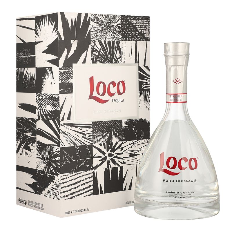 Tequila Loco Blanco Puro Corazon 750 ml Bodegas Alianza