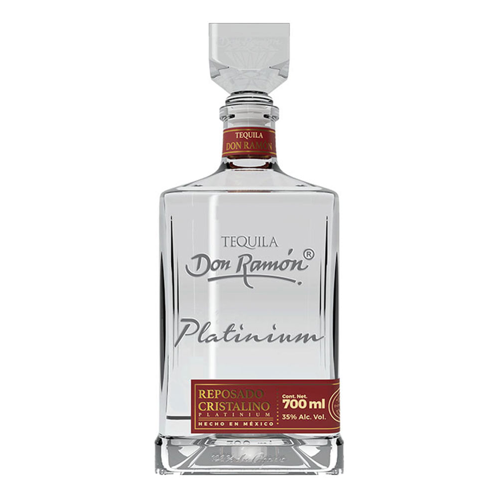 Tequila Don Ramón Platinium Reposado Cristalino 700 ml