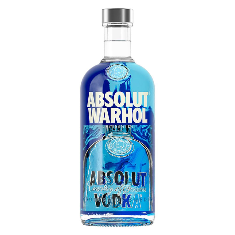 Vodka Absolut Azul Edic Warhol 750 ml