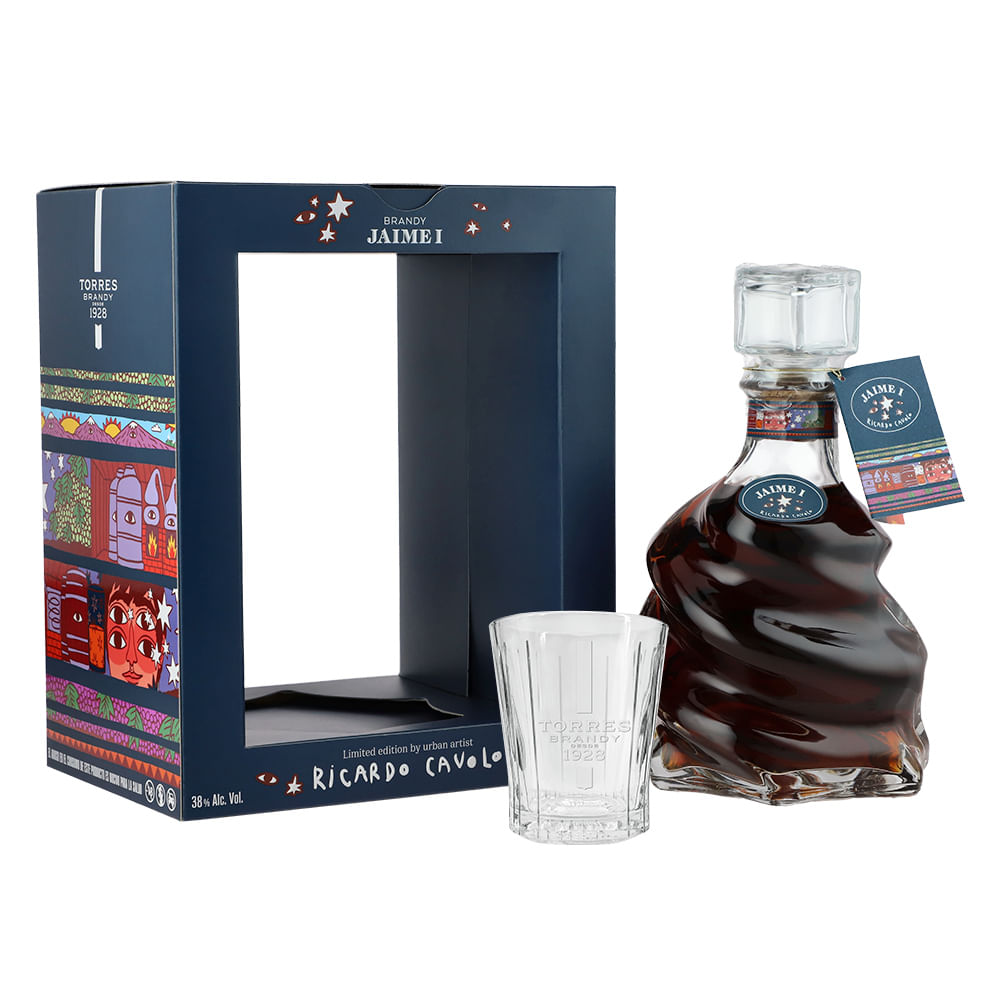 Brandy Jaime I Ricardo Cavolo Gran Reserva 700 ml C/Vaso