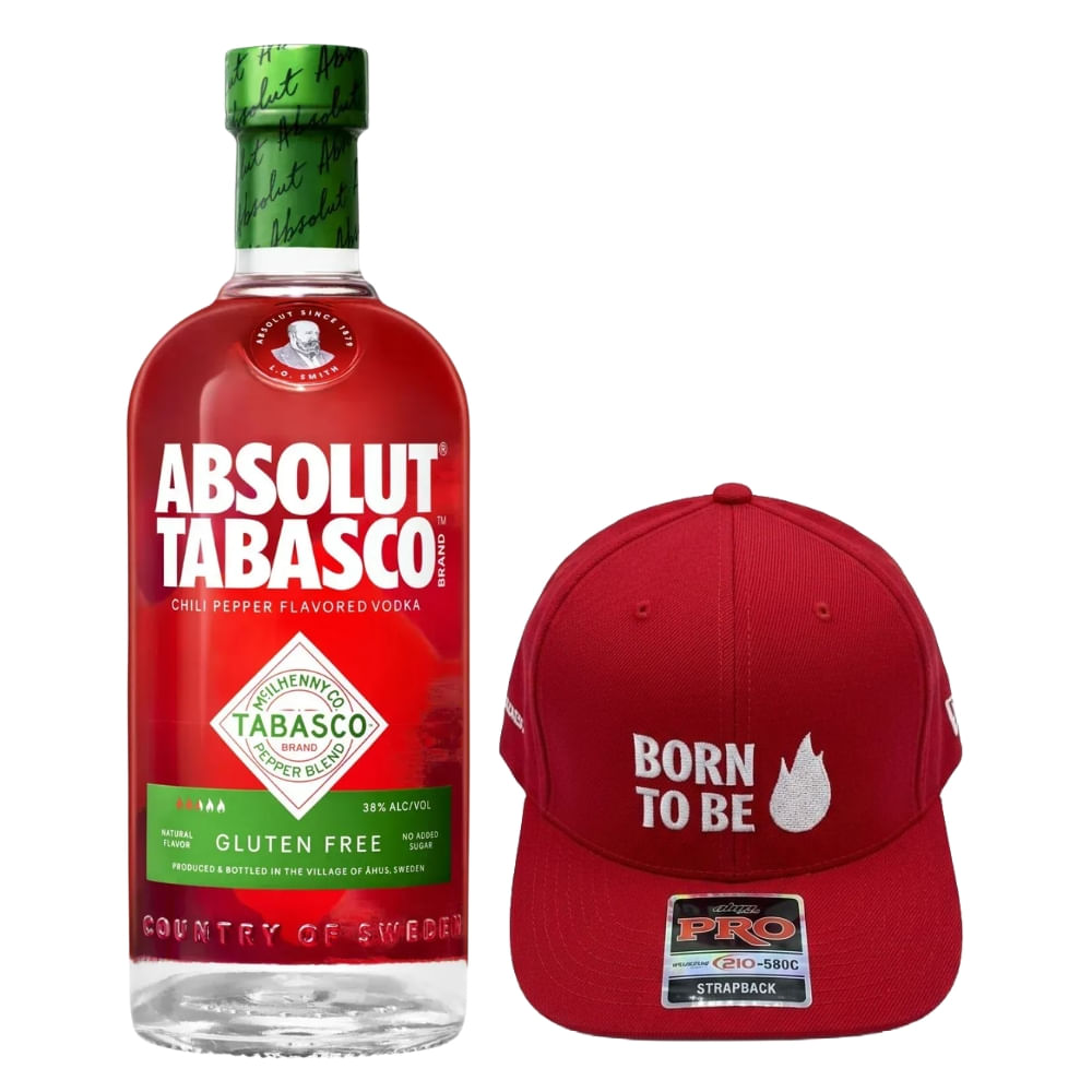Vodka Absolut Tabasco 750 ml C/Gorra