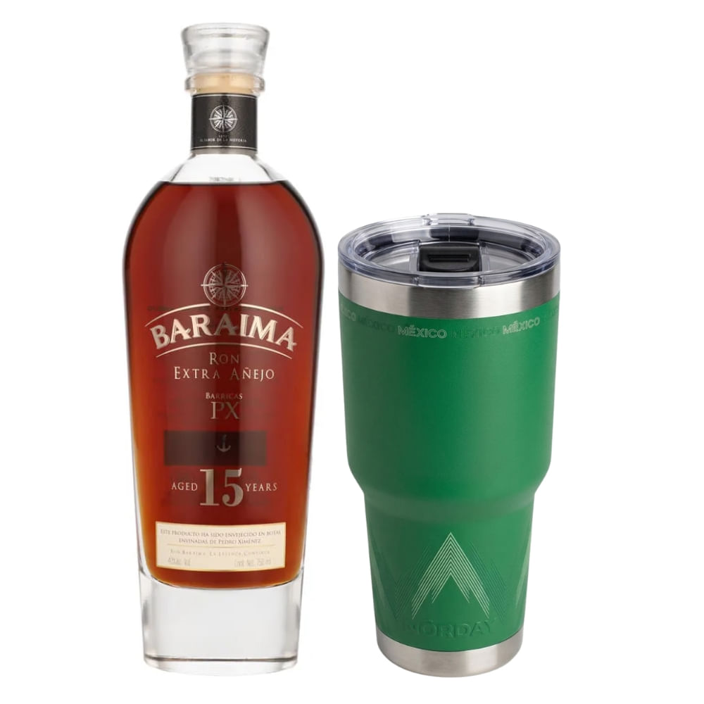 Ron Baraima Extra Añejo 15 Años 750 ml C/Termo Seleccion Mexicana