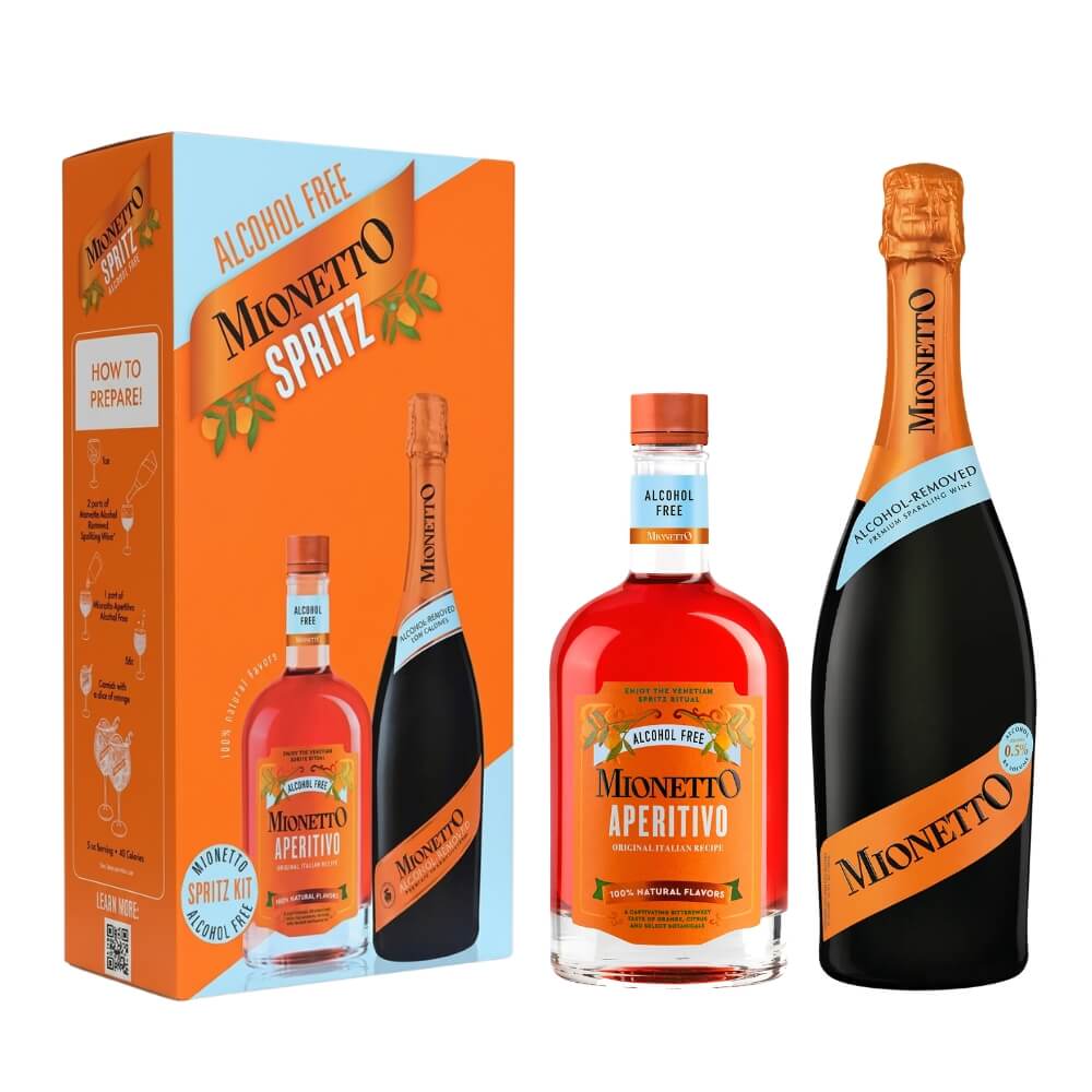 Bebida Aperitivo Mionetto 500 ml + Premium Sparkling Wine 750 ml Sin Alcohol